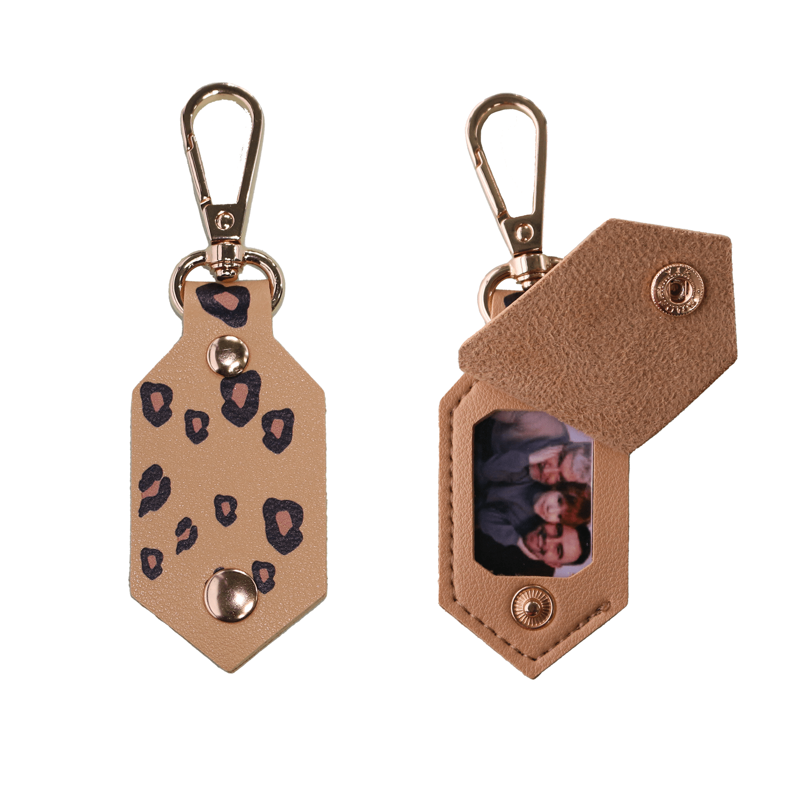 DIY Picture Key Chains,Custom Keychain With Picture, Llaveros(Leopard color) Personalizados Customized Keychain Gifts For Women Boyfriend Husband Mens - uniqicon