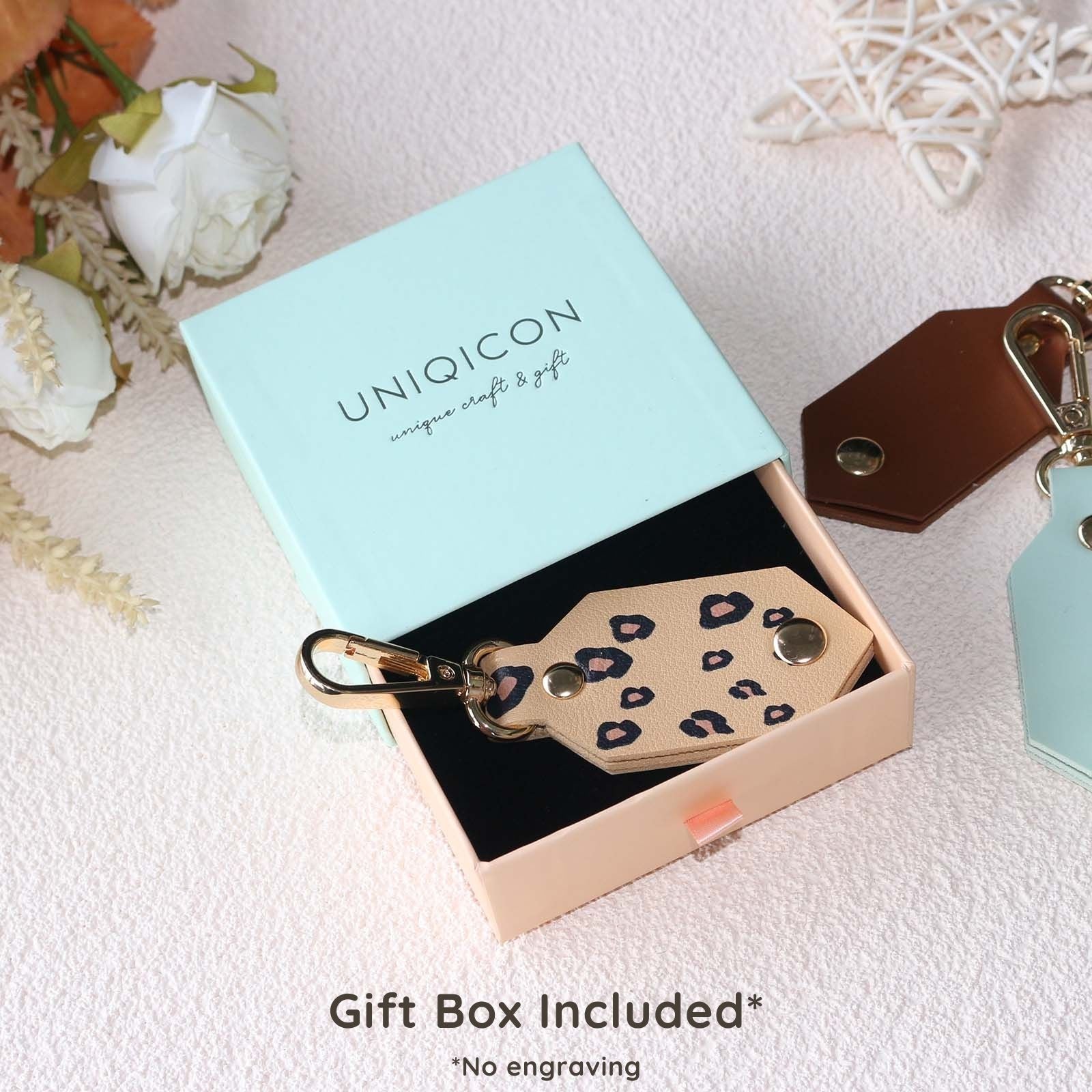 DIY Picture Key Chains,Custom Keychain With Picture, Llaveros(Leopard color) Personalizados Customized Keychain Gifts For Women Boyfriend Husband Mens - uniqicon