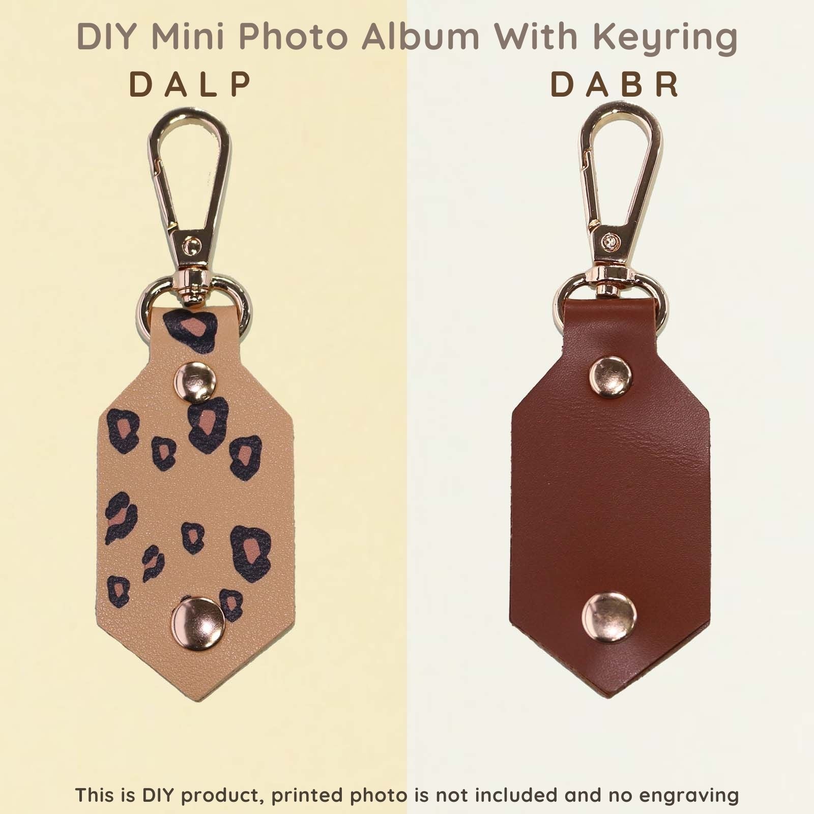 DIY Picture Key Chains,Custom Keychain With Picture, Llaveros(Leopard color) Personalizados Customized Keychain Gifts For Women Boyfriend Husband Mens - uniqicon