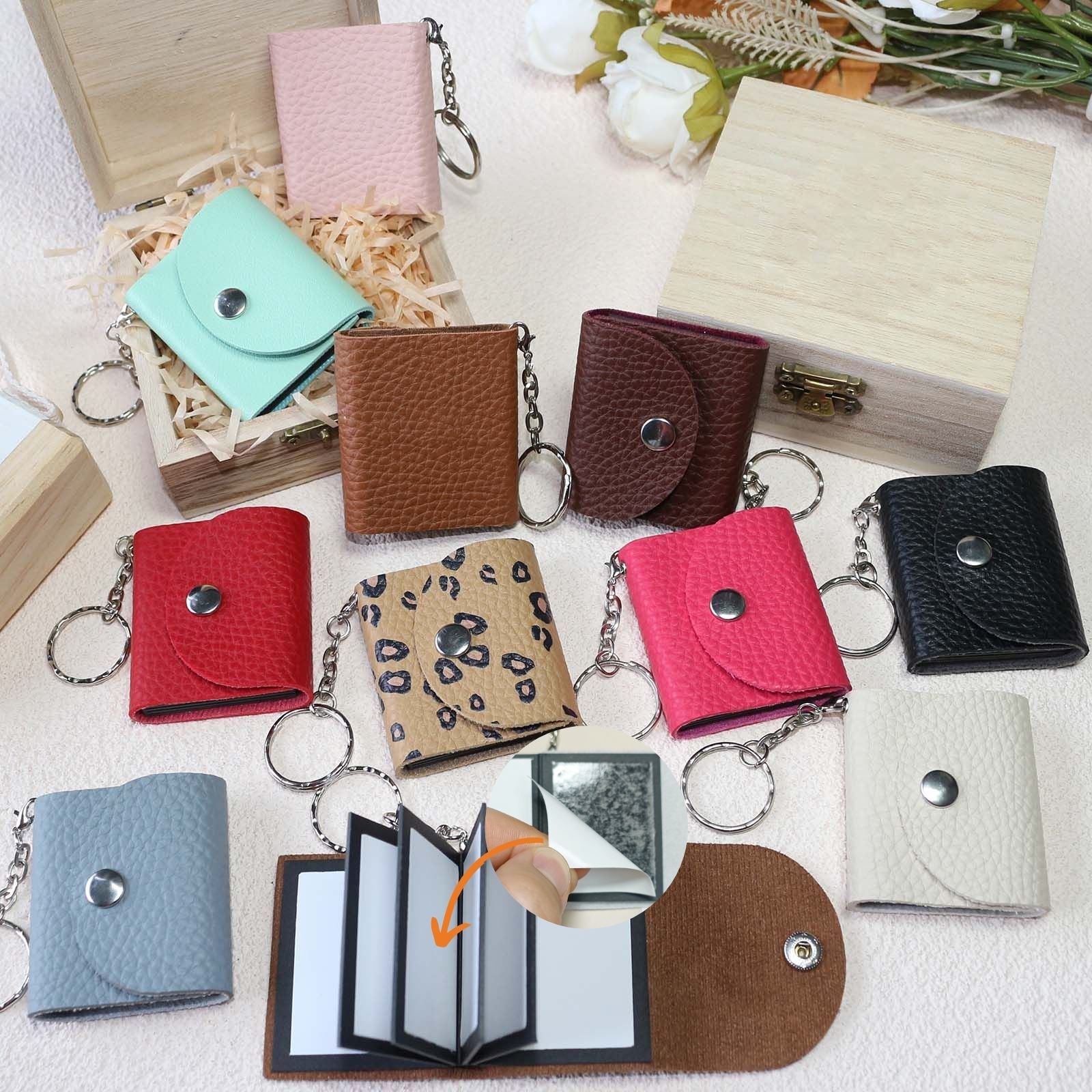 Mini Photo Keychain, Picture Keychains Personalized Album for Family, Boyfriend, Couples, Dog, Friends - uniqicon