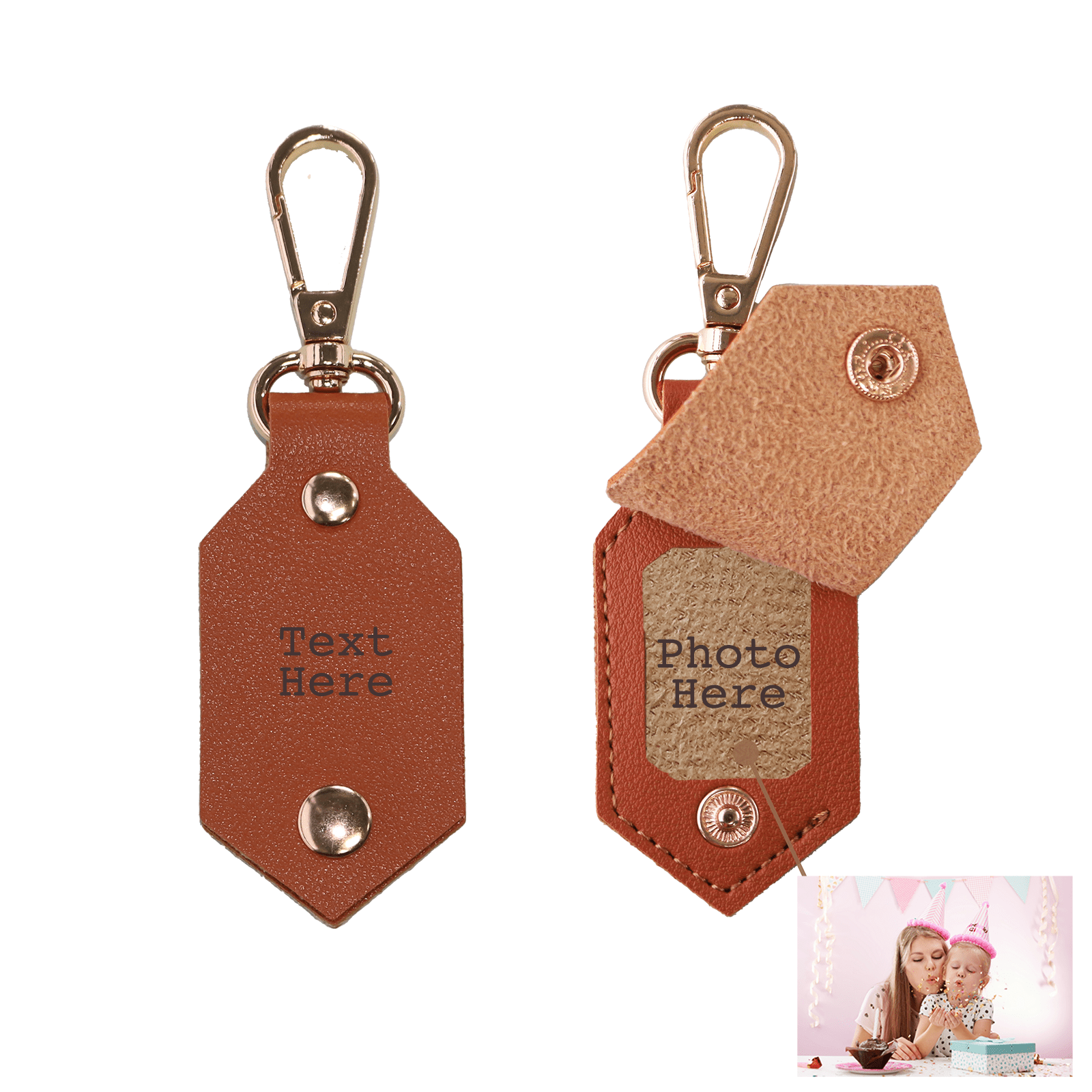 Personalized Picture Key Chains,Custom Keychain With Picture, Llaveros (Light brown) Personalizados Customized Keychain Gifts For Women Boyfriend Husband Mens - uniqicon