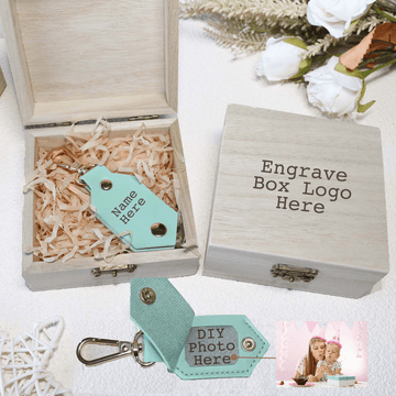 Personalized Picture Key Chains,Custom Keychain With Picture, Llaveros(Tiffany Blue) Personalizados Customized Keychain Gifts For Women Boyfriend Husband Mens