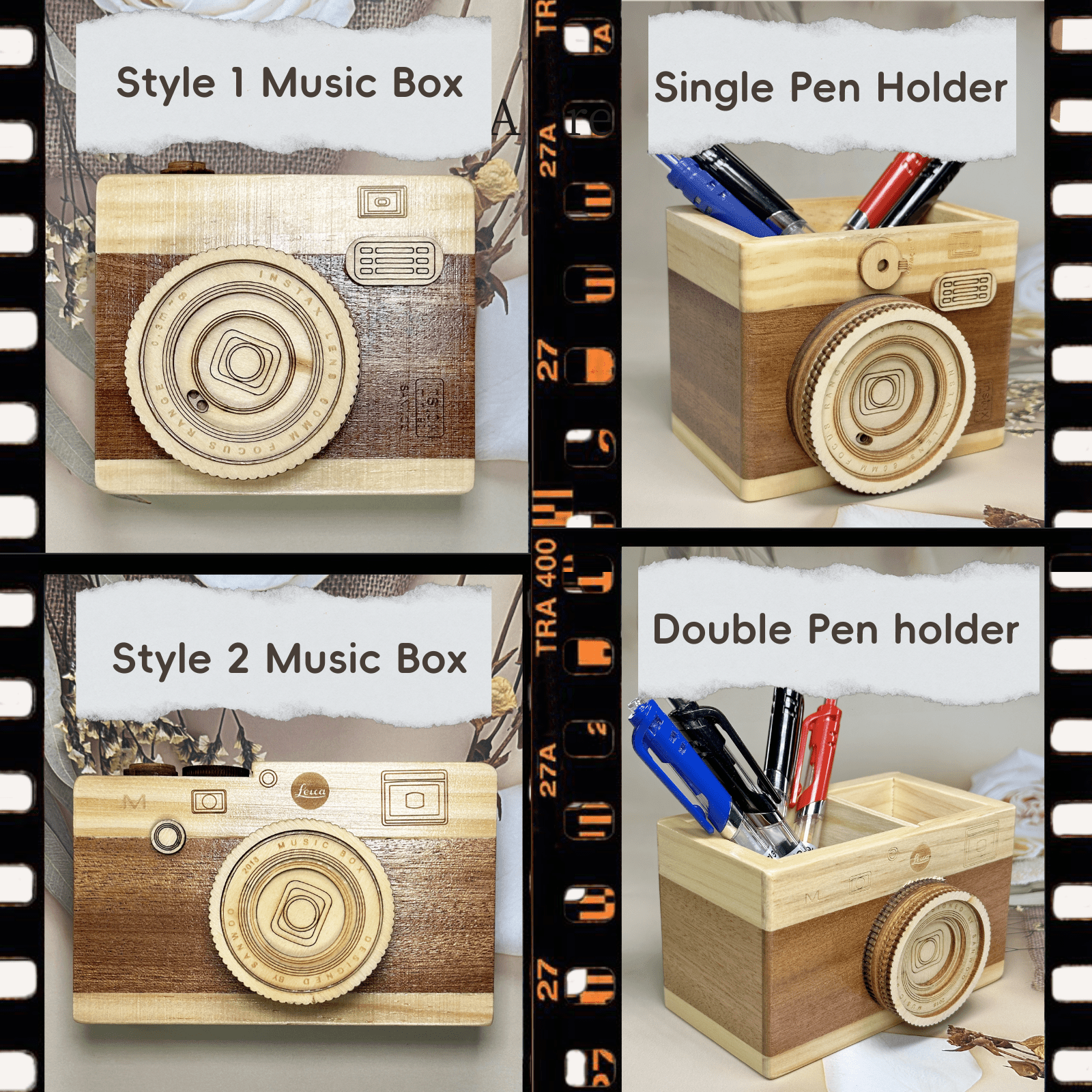 Custom Camera Film Roll Keychain, Personalized Memory Retro Camera Film HD Photo Album Voice Message Creative Picture Frames Birthday Christmas Gift Home Room Decor - uniqicon