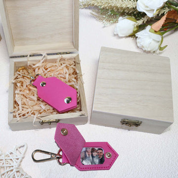 DIY Picture Key Chains,Custom Keychain With Picture, Llaveros(Rose red)Personalizados Customized Keychain Gifts For Women Boyfriend Husband Mens