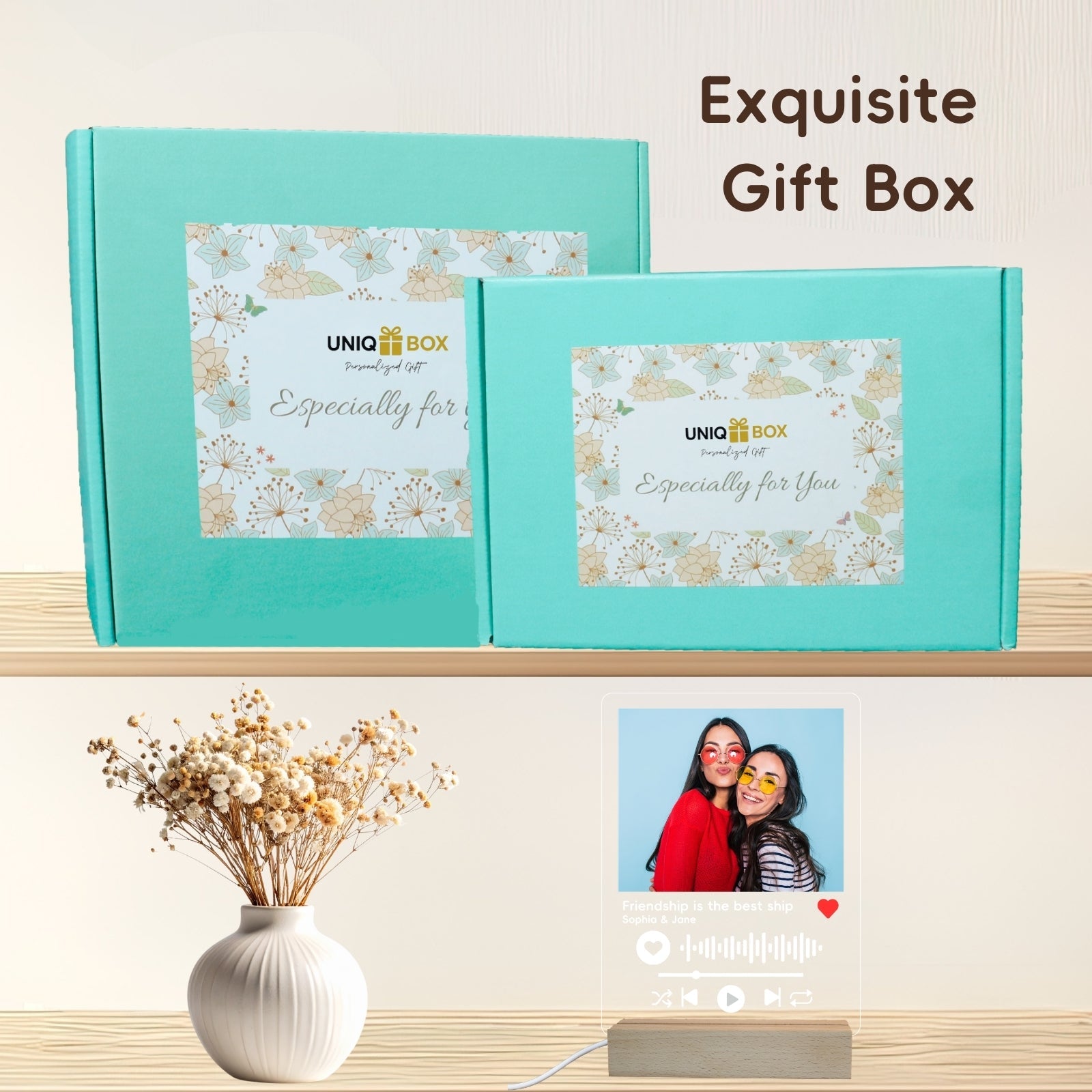 Personalised Spotify Friend Plaque — Best Friend Birthday with Voice Message - uniqicon
