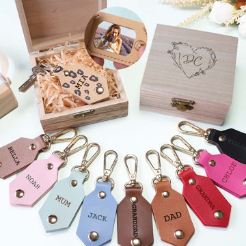Personalized Picture Key Chains,Custom Keychain With Picture, Llaveros(Red) Personalizados Customized Keychain Gifts For Women Boyfriend Husband Mens